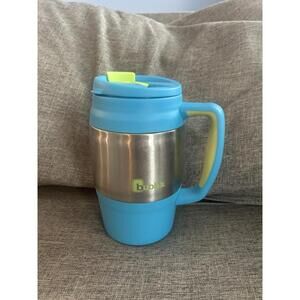 Bubba Keg 34 oz Insulated Travel Mug Turquoise Drink Through Stainless Steel